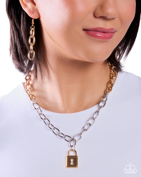 COMING SOON Paparazzi Leading Lock - Multi Necklace