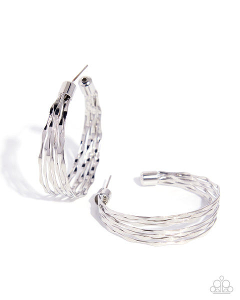 COMING SOON Paparazzi Real Radiance - Silver Hoop Earrings