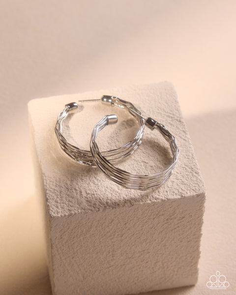 COMING SOON Paparazzi Real Radiance - Silver Hoop Earrings