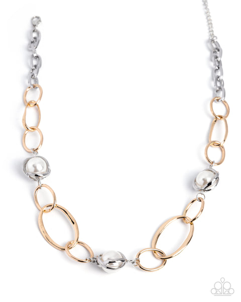 COMING SOON Paparazzi 
Polished Presto - Pearl Multi Necklace