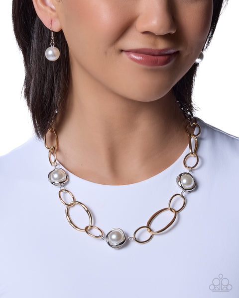 COMING SOON Paparazzi 
Polished Presto - Pearl Multi Necklace