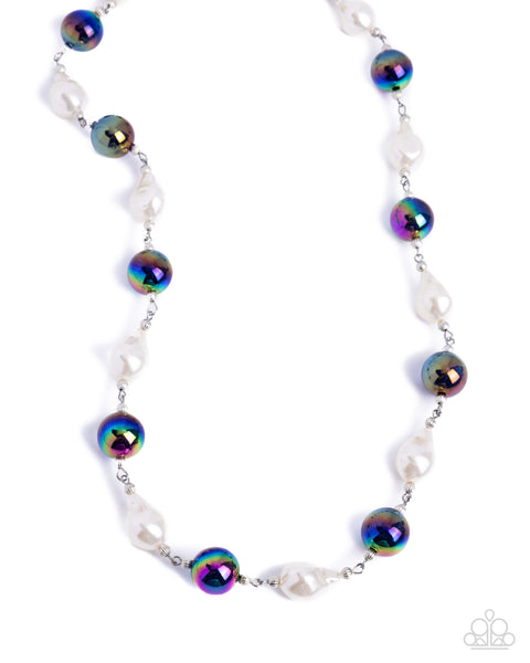 Paparazzi Universal Poise Pearl - Blue Necklace