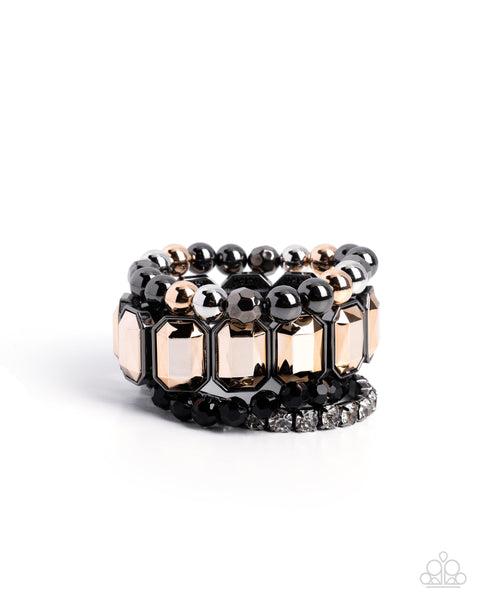 COMING SOON Paparazzi Outstanding Operation - Black Bracelet