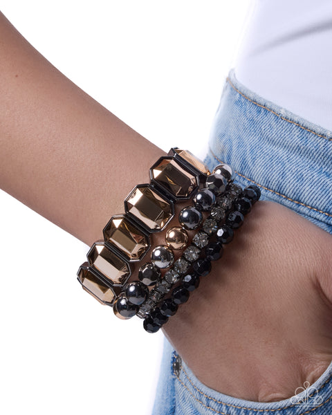 COMING SOON Paparazzi Outstanding Operation - Black Bracelet