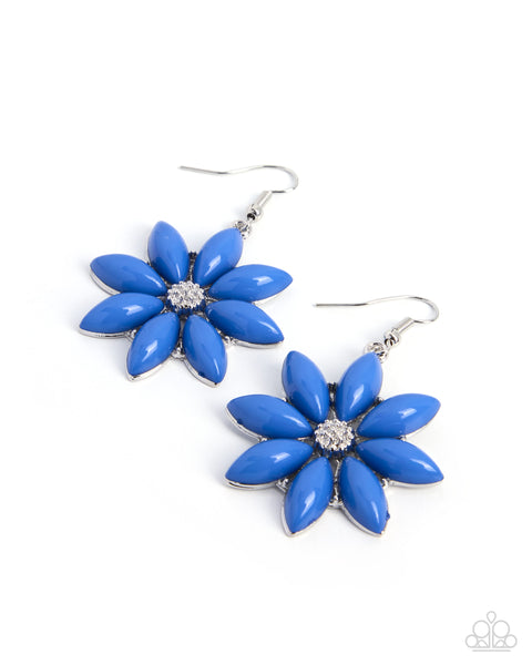 COMING SOON Paparazzi 
Blossoming Debut - Blue Earrings