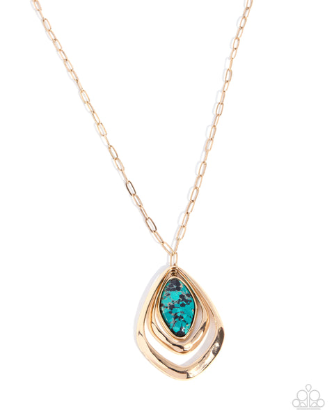 COMING SOON Paparazzi Stony Showgirl - Green Necklace