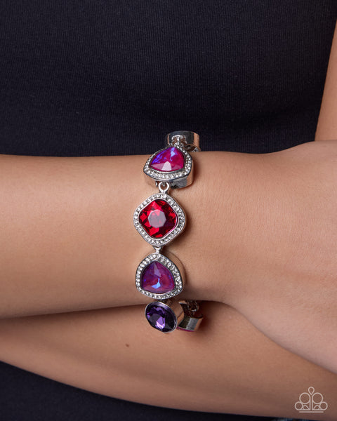 COMING SOON Paparazzi 
Worldwide Sparkle - Purple Bracelet