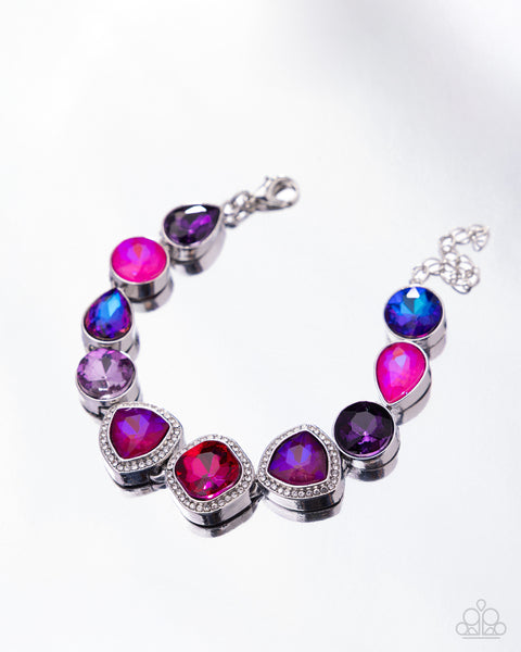 COMING SOON Paparazzi 
Worldwide Sparkle - Purple Bracelet