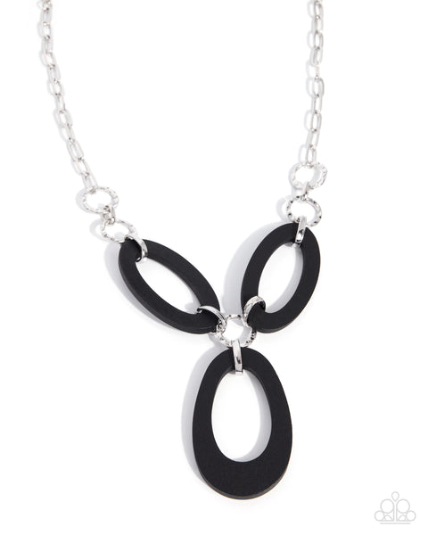 Paparazzi WOOD Enough - Black Necklace
