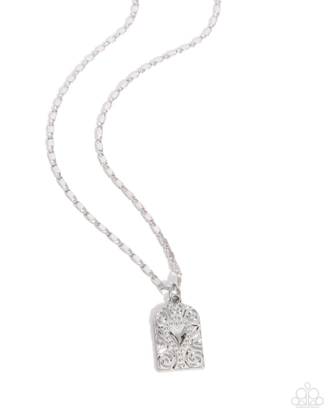 Paparazzi Fine Flirtation - Silver Necklace