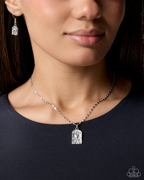 Paparazzi Fine Flirtation - Silver Necklace