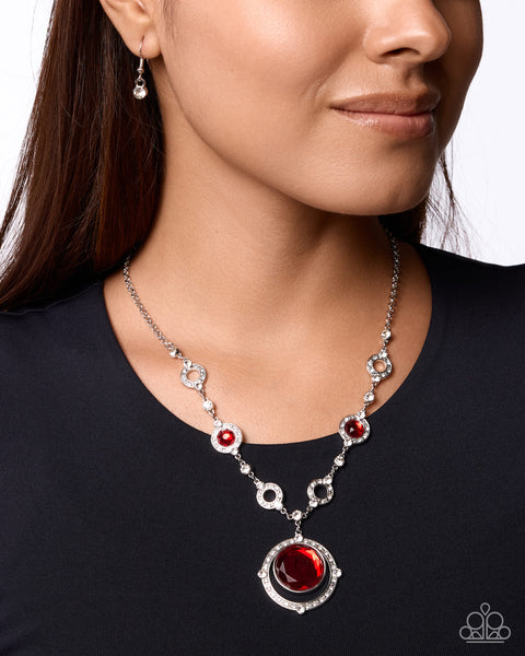 COMING SOON Paparazzi Tailored Color - Red Necklace