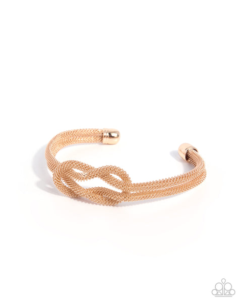 Paparazzi Fierce Finesse - Gold Cuff Bracelet