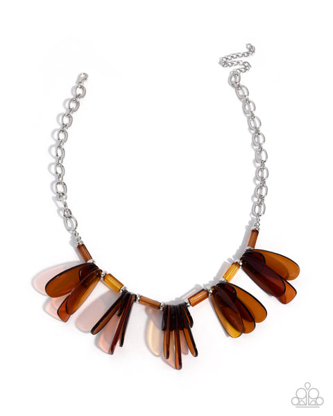 COMING SOON Paparazzi 
Colorful Claim - Brown Necklace