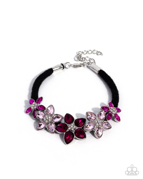 Paparazzi Floral Etiquette - Pink Bracelet