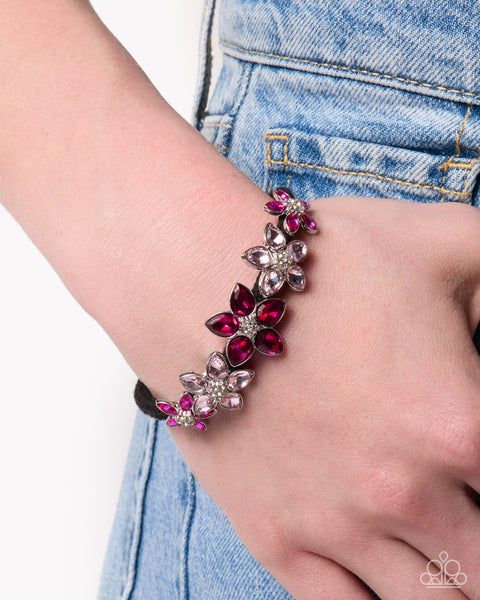 Paparazzi Floral Etiquette - Pink Bracelet
