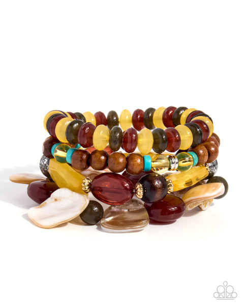 COMING SOON Paparazzi Straightforward Season - Yellow Bracelet
