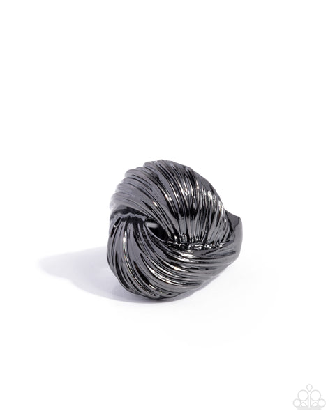 COMING SOON Paparazzi 
Commanding Coil - Black Ring