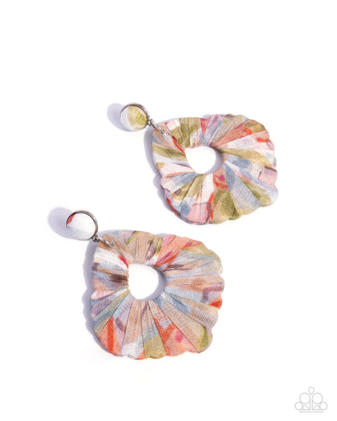 Paparazzi Fantastical Fabric - Multi Earrings