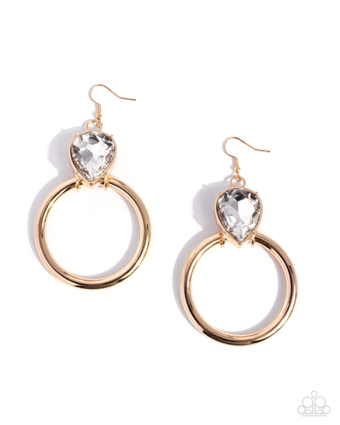 Paparazzi Enjoyable Elegance - White Earrings
