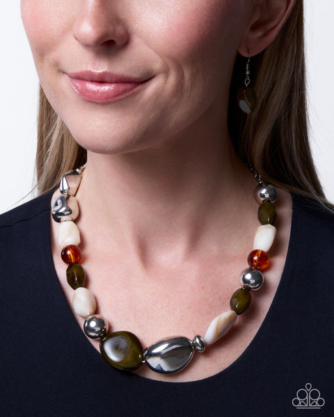 COMING SOON Paparazzi 
Grand Alliance - Green Necklace