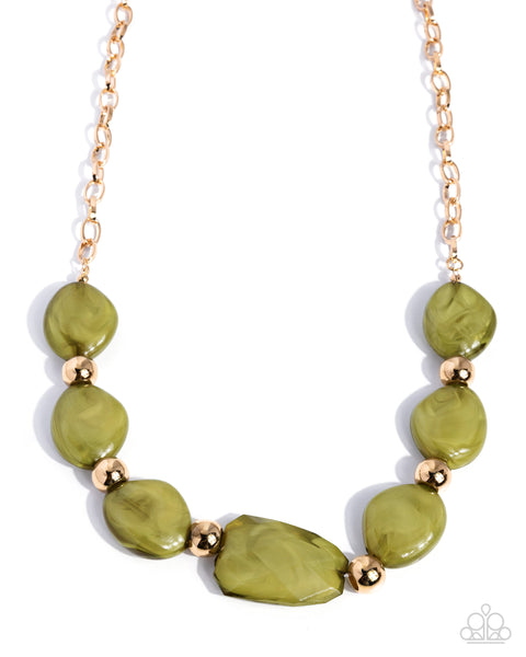 COMING SOON Paparazzi Validating Color - Green Necklace
