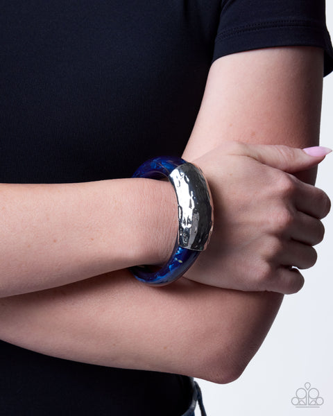 COMING SOON Paparazzi Memorable Motif - Blue Cuff Bracelet