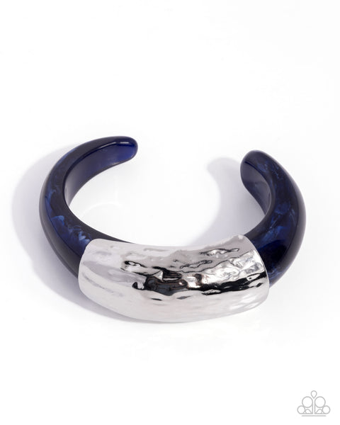 COMING SOON Paparazzi Memorable Motif - Blue Cuff Bracelet