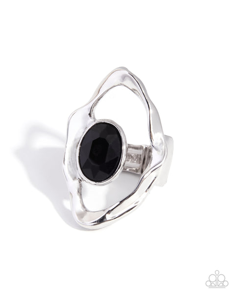 COMING SOON Paparazzi Hammered Hymn - Black Ring