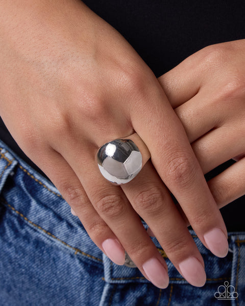 COMING SOON Paparazzi 
Intense Instinct - Silver Ring