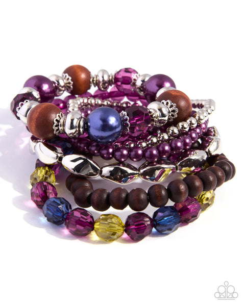 COMING SOON Paparazzi 
Dashing Delivery - Purple Bracelet