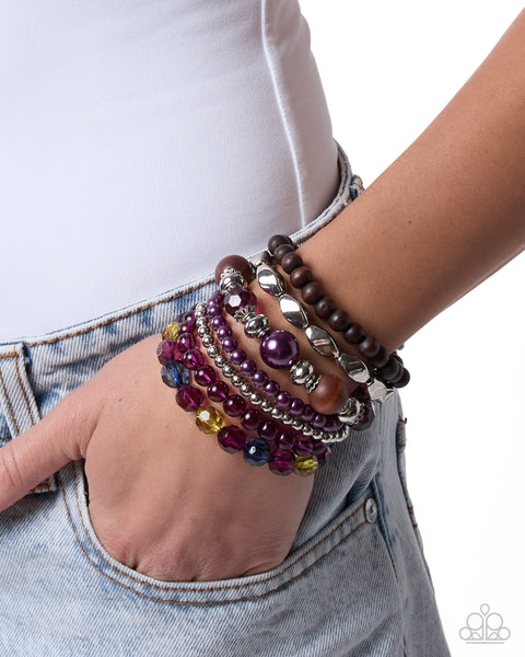 COMING SOON Paparazzi 
Dashing Delivery - Purple Bracelet