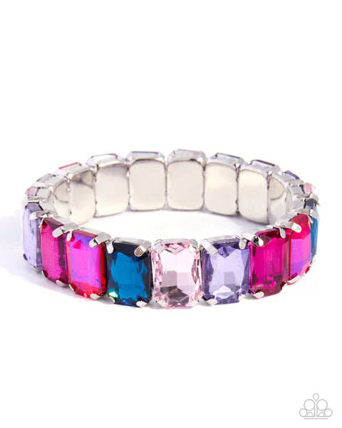 COMING SOON Paparazzi Shimmery Sorting - Pink Multi Bracelet