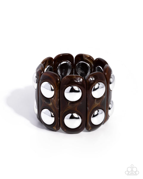 COMING SOON Paparazzi Elongated Era - Brown Bracelet