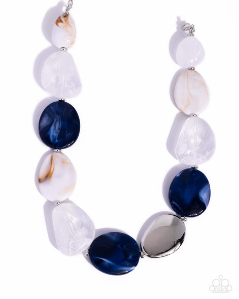 COMING SOON Paparazzi Stunning Spirals - Blue Necklace
