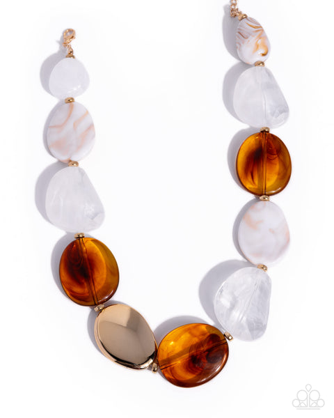 COMING SOON Paparazzi Stunning Spirals - Brown Necklace