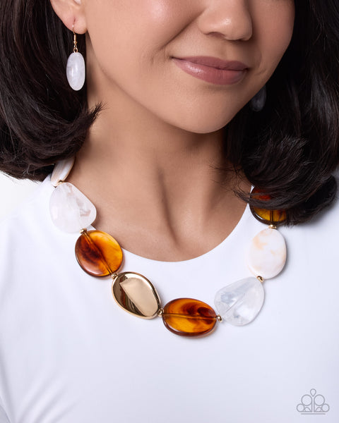 COMING SOON Paparazzi Stunning Spirals - Brown Necklace