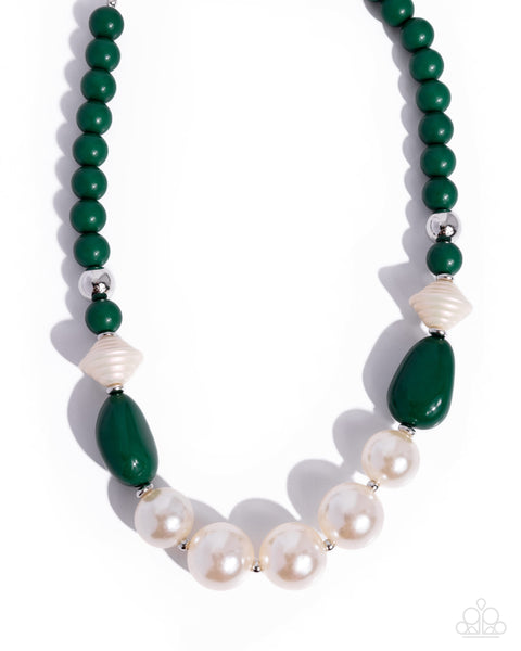 COMING SOON Paparazzi 
Pleasing Pearls Green Necklace