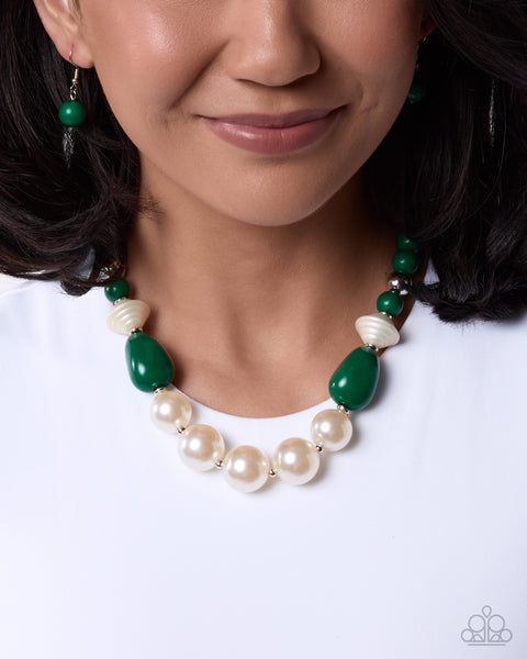COMING SOON Paparazzi 
Pleasing Pearls Green Necklace