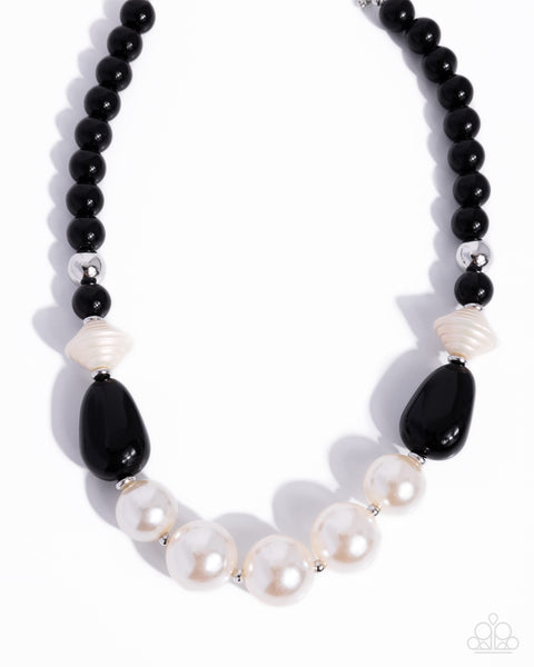 COMING SOON Paparazzi Pleasing Pearls - Necklace Black