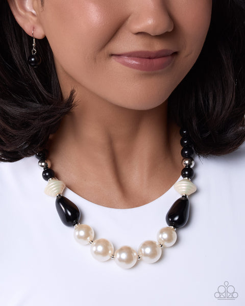 COMING SOON Paparazzi Pleasing Pearls - Necklace Black