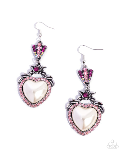 COMING SOON Paparazzi 
Fairytale Freedom Heart Pink Earrings