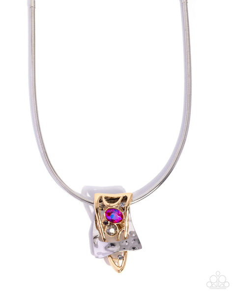 COMING SOON Paparazzi 
Bold Ballad - Pink Necklace