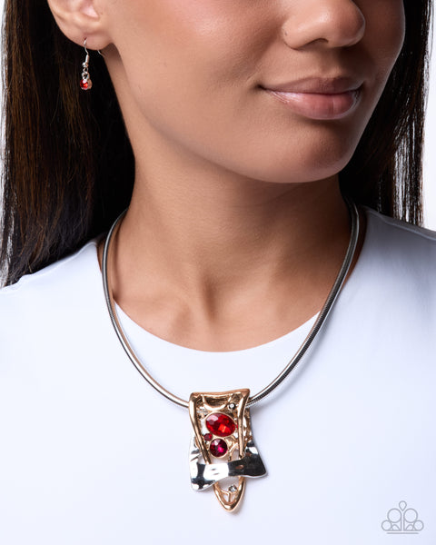 COMING SOON Paparazzi 
Bold Ballad - Red Necklace