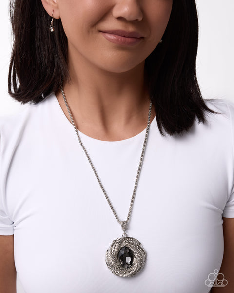 COMING SOON Paparazzi Intense Illusion - Silver Necklace