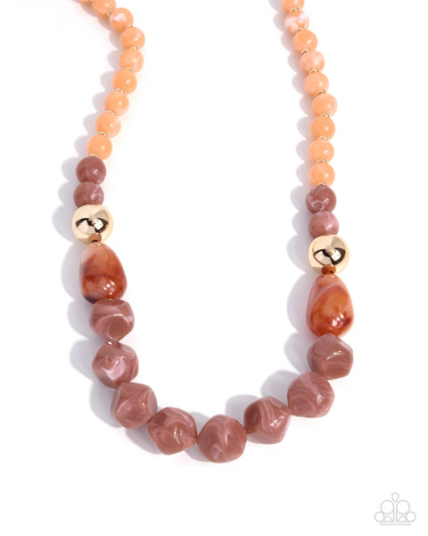 COMING SOON Paparazzi 
Promising Profession - Multi Brown Necklace