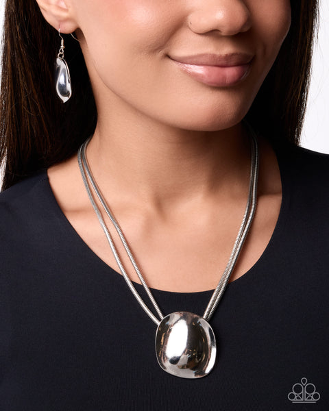 COMING SOON Paparazzi 
Longitudinal Legacy - Silver Necklace