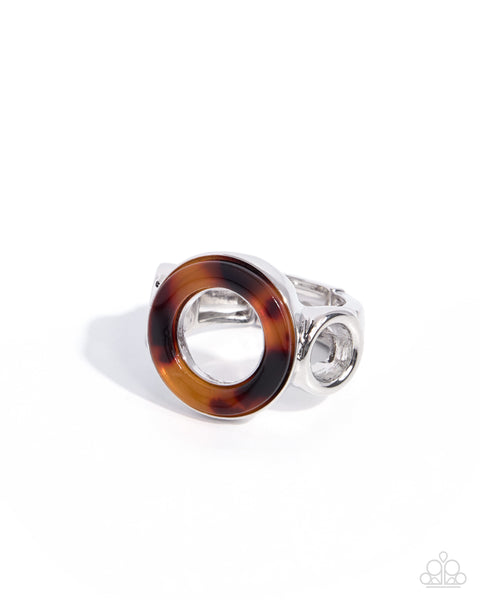 COMING SOON Paparazzi Telltale Tortoiseshell - Brown Ring