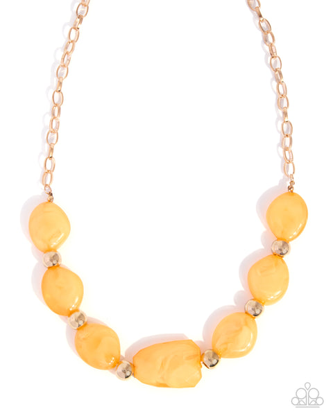 Paparazzi Validating Color - Orange Necklace