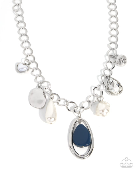 COMING SOON Paparazzi 
Tremendous Tapestry - Blue Necklace